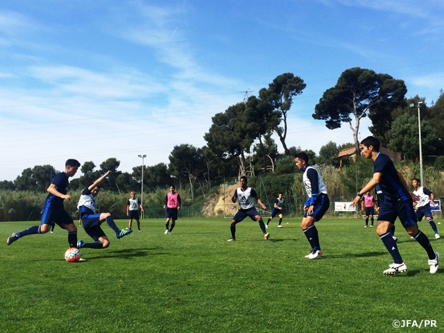 U-23日本代表、フランスでの練習2日目