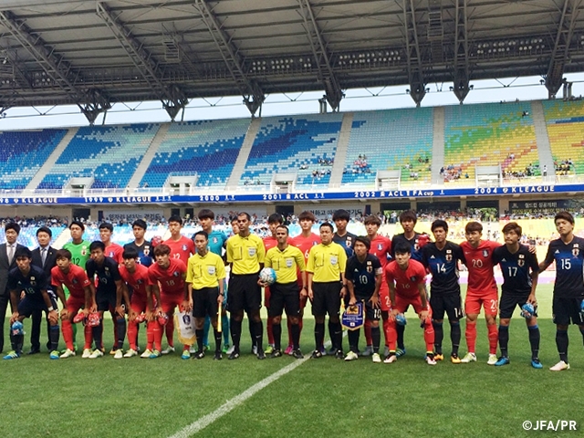 U-19 Japan National Team took on the host Korea Republic in their final game in the SUWON JS CUP