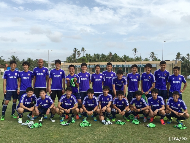 U-16 Japan National Team start practice in Goa, the host of AFC U-16 Championship India 2016