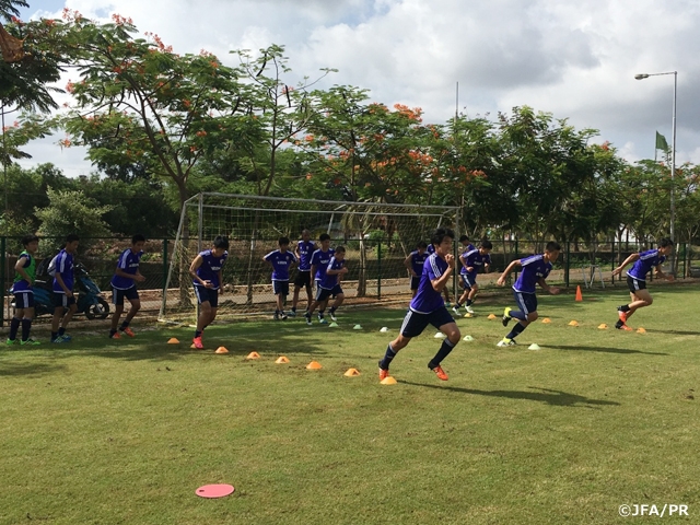 U-16 Japan National Team hold further practices at site of AFC U-16 Championship India 2016
