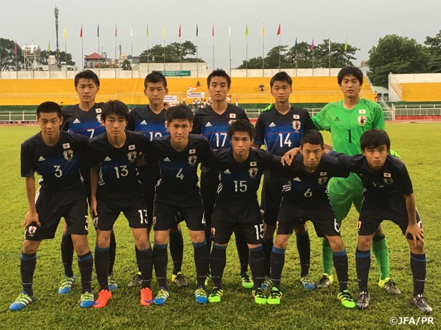 U-16日本代表　インド・ベトナム遠征 最終戦を制す