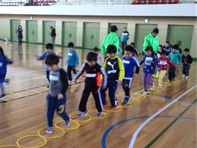 JFAキッズ（U-8）サッカーフェスティバル 長野県佐久市の佐久市総合体育館に、92人が参加！