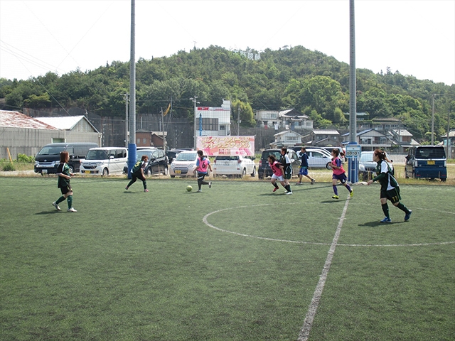 JFAレディース／ガールズサッカーフェスティバル 岡山県玉野市の宇野港フットサルコートに、133人が参加！