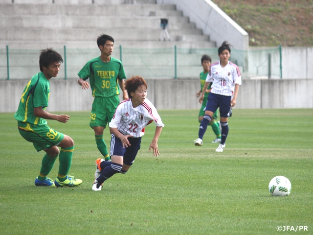 U-20 Japan Women’s National Team short-listed squad had a practice match against Teikyo Nagaoka High School (Men’s team)