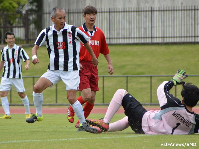 The 15th All Japan Seniors (over 50) football tournament: Chiba Shijukara pledging to perform well in upcoming contests
