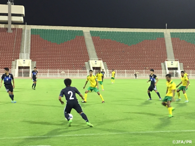 U-16 Japan National Team drew against local powerhouse Al-Seeb Club