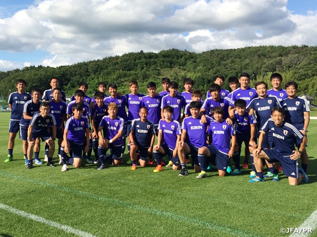 U-19日本代表候補トレーニングキャンプ　宮城県石巻市にてトレーニングを開始