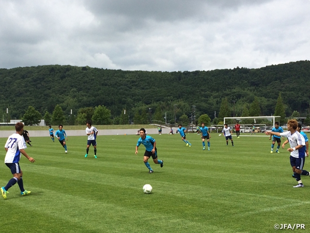 U-19 Japan National Team short-listed squad played training match against Sony Sendai FC
