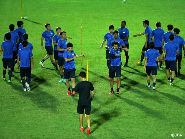 Coach TEGURAMORI says ‘keep our spirits high’ prior to game against Colombia