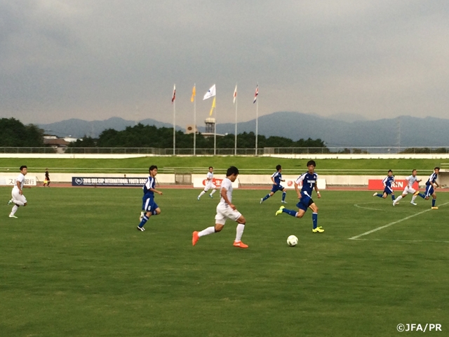 U-19 Japan National Team face Shizuoka Youth in 2nd match of 2016 SBS Cup International Youth Soccer