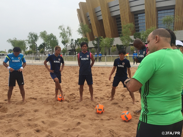 Japan Beach Soccer National Team prepare for Thailand in China tourney