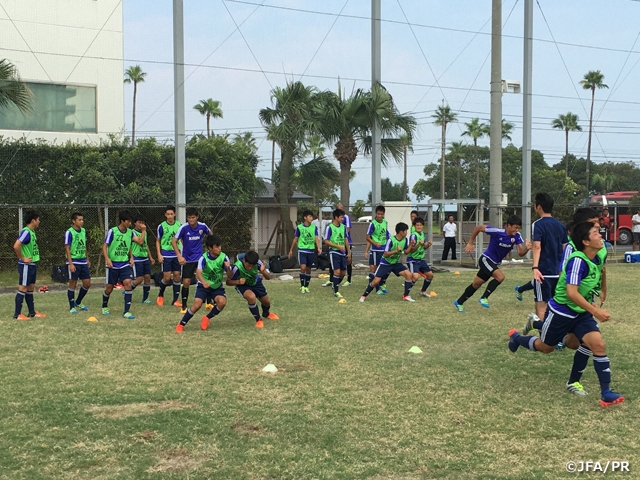 U-16 Japan National Team short-listed squad begin training camp in Kagoshima