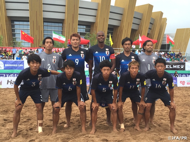 ビーチサッカー日本代表　中国遠征　第1戦ビーチサッカータイ代表戦