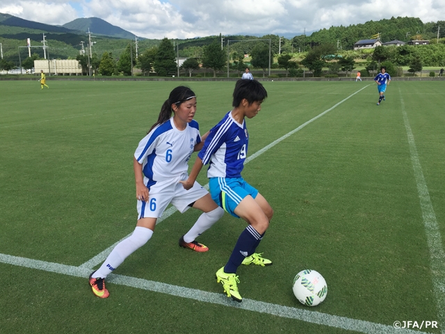 U-17 Japan Women’s National Team short-listed squad training match against Kanawaga University Women's Soccer Club