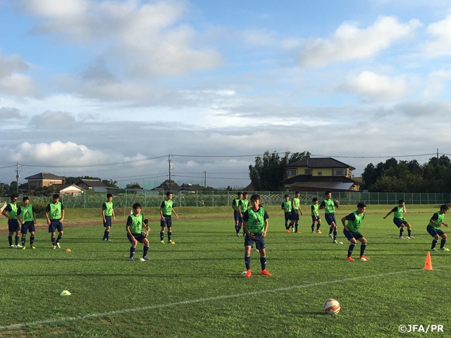 U-16日本代表　AFC U-16選手権インド2016に向け活動を開始