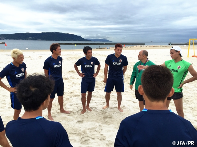 Japan Beach Soccer National Team launch their training for the International Friendly