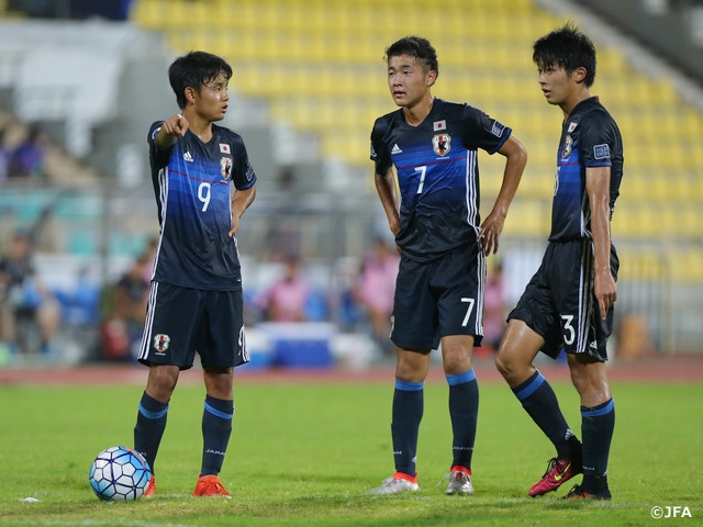 U-16日本代表　AFCU-16選手権インド2016　初戦を勝利で飾る