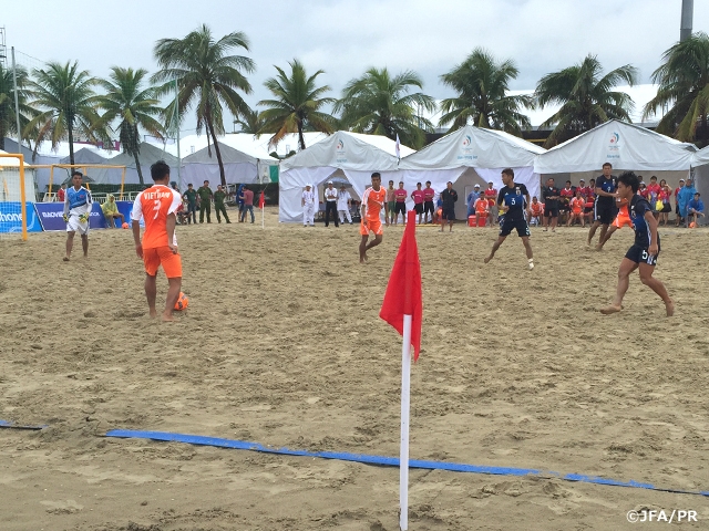 Japan Beach Soccer National Team’s activity report from Asian Beach Games (9/22)