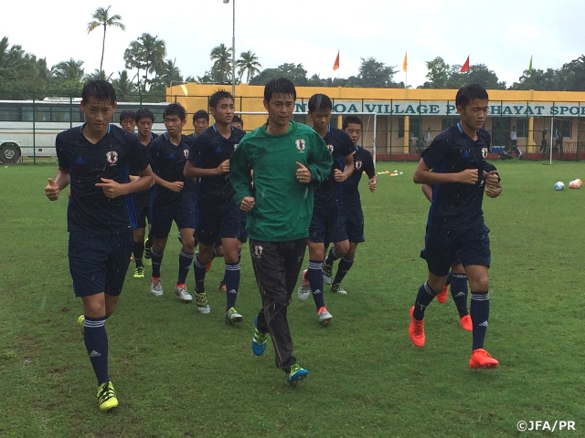 U-16 Japan National Team prepare for big game in AFC U-16 Championship India 2016 for place in the World Cup