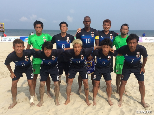 Japan Beach Soccer National Team advance to semifinals for second consecutive time in Asian Beach Games