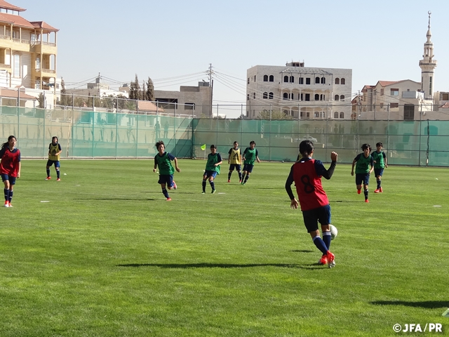 U-17 Japan Women’s National Team hold final training session for FIFA U-17 Women’s World Cup Jordan 2016