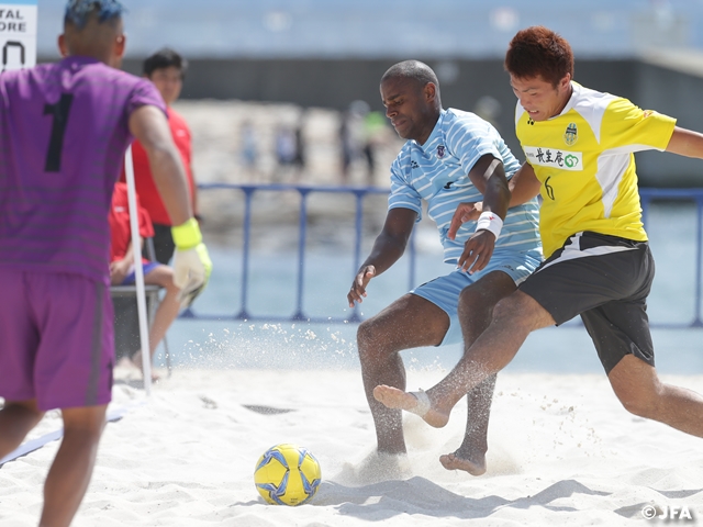 The 11th Japan Beach Soccer Championship kick off in Ginowan City Okinawa on 14 October