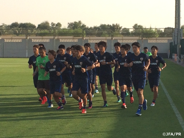 U-19日本代表 AFC U-19選手権バーレーン2016　大会直前合宿の地、ドバイに到着