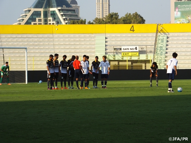 AFC U-19選手権バーレーン2016 直前合宿地ドバイにて大会前最後の練習試合に勝利！