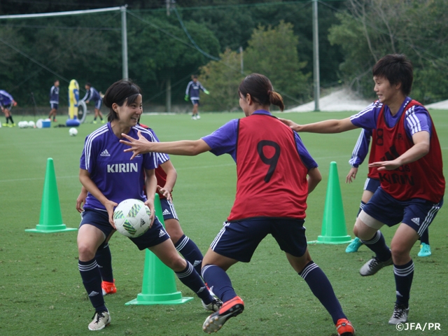 U-20日本女子代表候補　攻撃・守備の戦術を確認