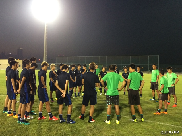 U-19 Japan National Team arrive at tournament site Bahrain – AFC U-19 Championship 2016