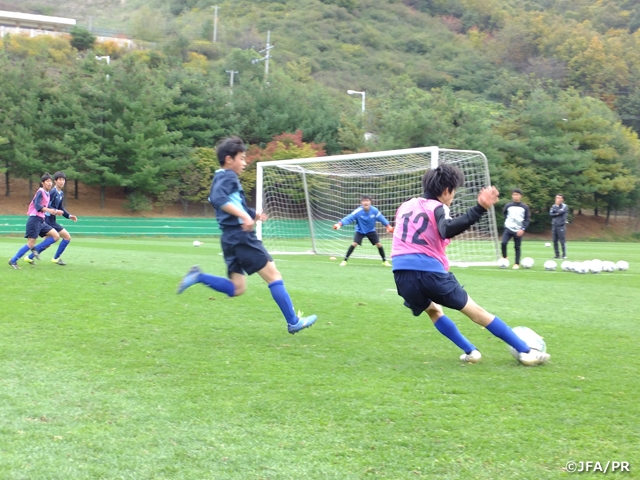 JFAエリートプログラム U-14韓国遠征 ～JOC日韓競技力向上スポーツ交流事業～　U-14韓国代表と親善試合を実施