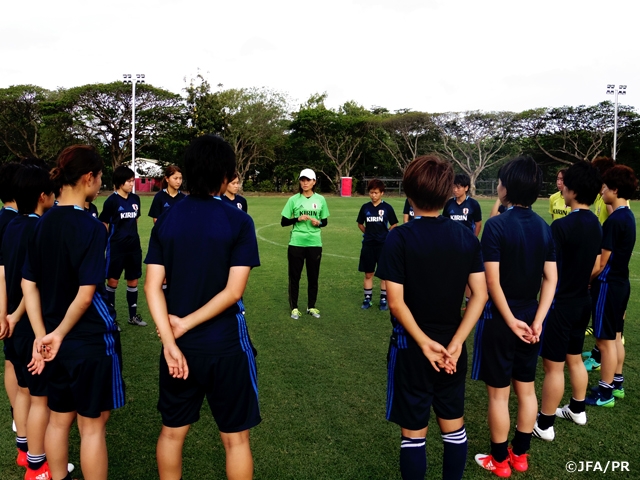 U-20 Japan Women's National Team arrive in Papua New Guinea for the FIFA U-20 Women's World Cup 2016