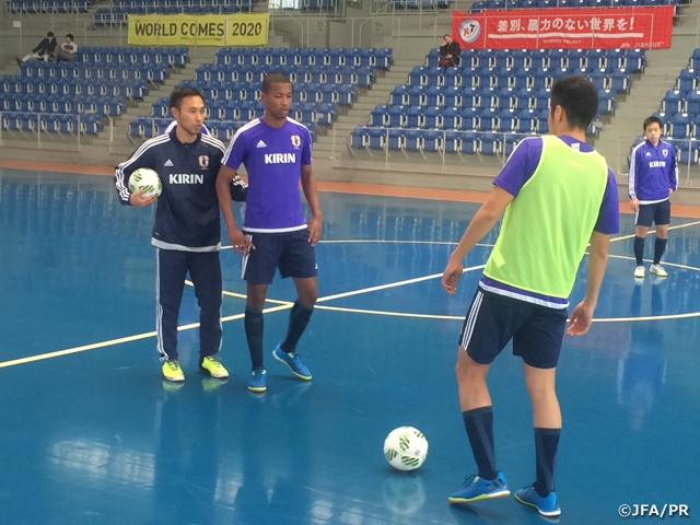 U-19 Japan futsal squad wrap up training camp in Aichi