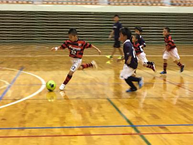 JFAキッズ（U-6/8/10）サッカーフェスティバル 福島県須賀川市の須賀川アリーナに、128人が参加！