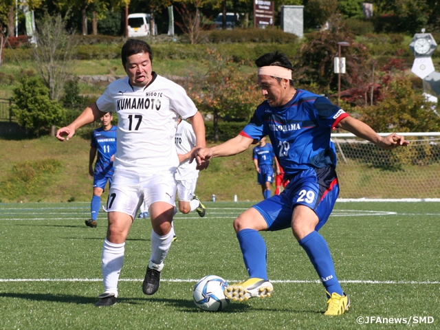 第4回全国シニア（40歳以上）サッカー大会　白熱した戦いが続く