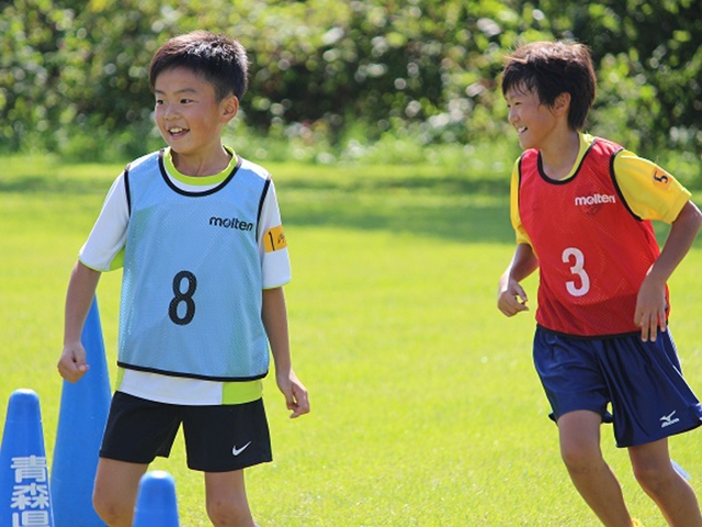 JFAキッズ（U-6/8/10）サッカーフェスティバル 青森県八戸市の八戸学院短期大学に、161人が参加！