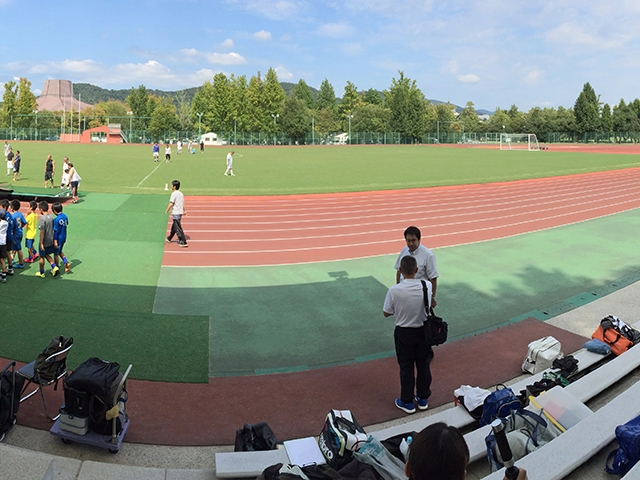 JFAフットボールデー 岡山県岡山市の岡山県総合グラウンド補助陸上競技場に、416人が参加！