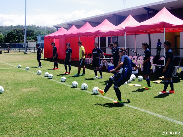 U-20 Japan women's squad watch Germany-France game, prepare for semi-final