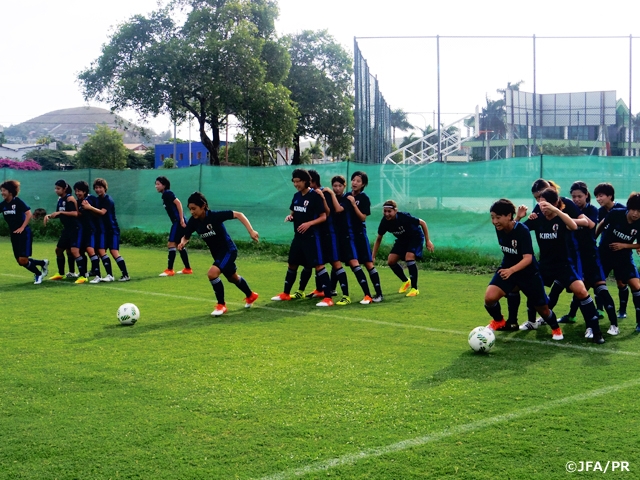 U-20 Japan Women's squad hold final practice session prior to third-place playoff