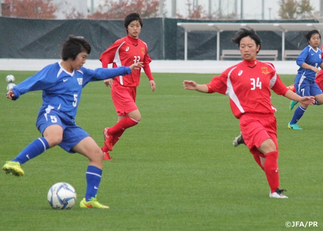 U-15日本女子選抜　トレーニングマッチを行う