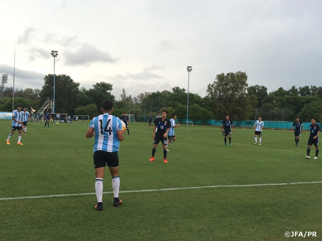 U-19 Japan National squad’s first friendly against U-19 Argentina