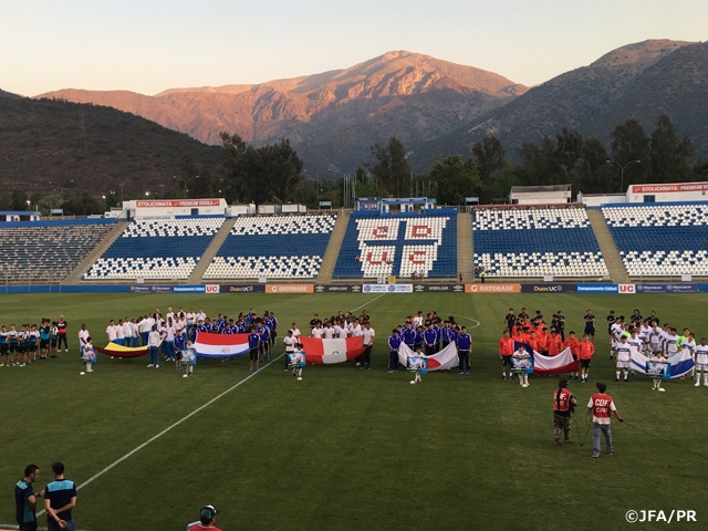 U-16 Japan squad start off COPA UC 2016 in Chile with draw