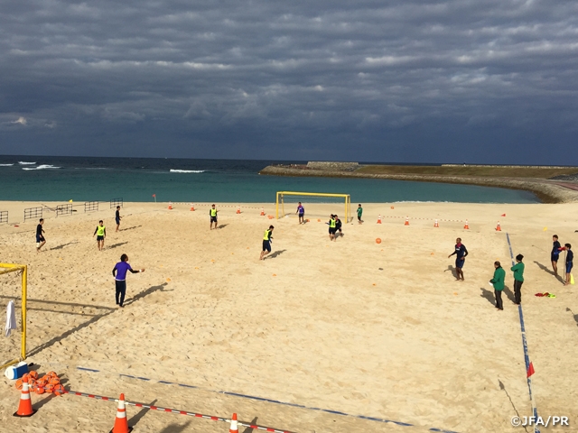 Japan Beach Soccer squad hold second day of camp in Okinawa