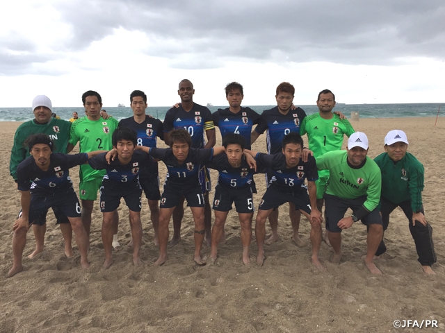 ビーチサッカー日本代表　アメリカ・コスタリカ遠征　アメリカに競り勝ち2連勝