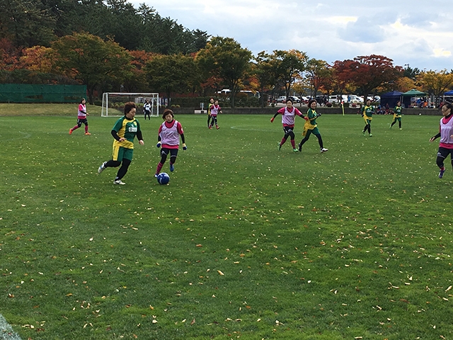 JFAレディース／ガールズサッカーフェスティバル 山形県酒田市の酒田市飯森山多目的グラウンド　公益文科大研修センターグラウンドに、391人が参加！