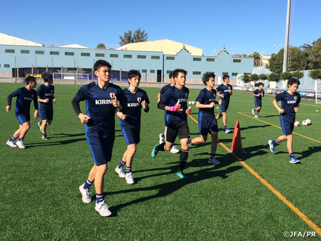 U-18日本代表　スペイン・カナリア諸島に到着【U-18 International Tournament 