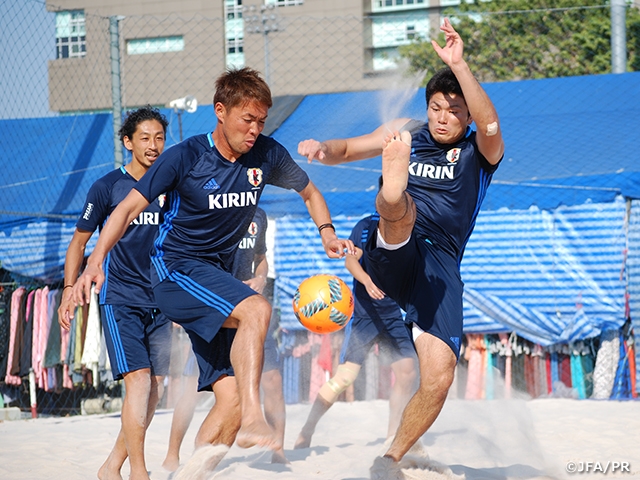ビーチサッカー日本代表タイ遠征　午前と午後の二部練習を実施
