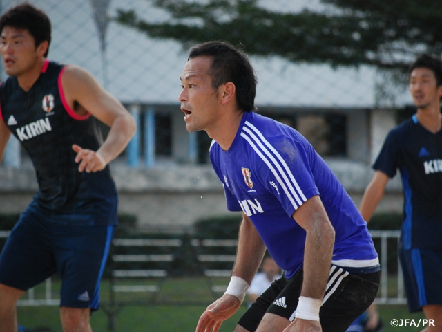 ビーチサッカー日本代表タイ遠征　大会初戦に向けて最終調整