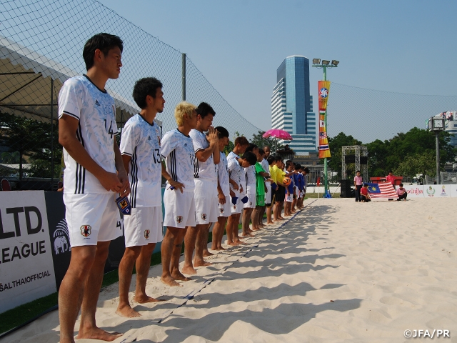 ビーチサッカー日本代表タイ遠征　第2戦マレーシア代表を破り2連勝
