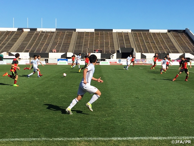 U-17日本代表スペイン遠征　強豪ベルギー相手に接戦も引き分ける